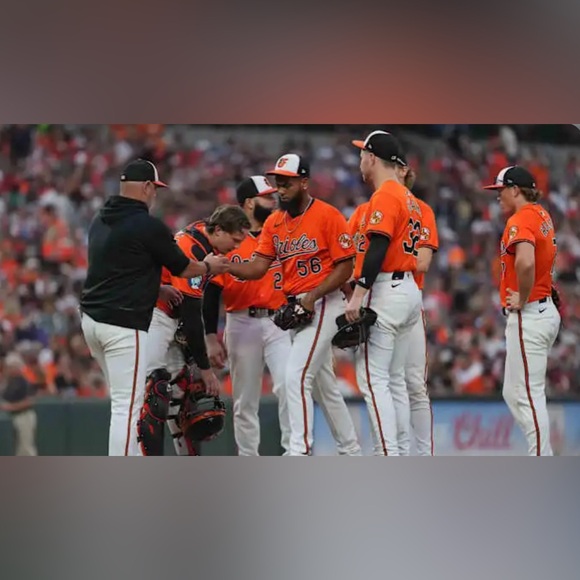 Nike Authentic Baltimore Orioles MLB Baseball Orange Jersey Men’s Sz: XL - Picture 2 of 7